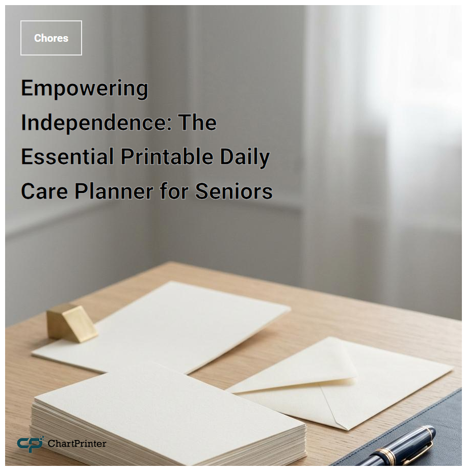 Empowering Independence: The Essential Printable Daily Care Planner for Seniors