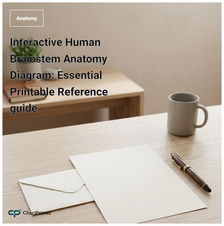 Interactive Human Brainstem Anatomy Diagram: Essential Printable Reference guide