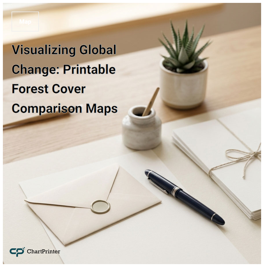 Visualizing Global Change: Printable Forest Cover Comparison Maps