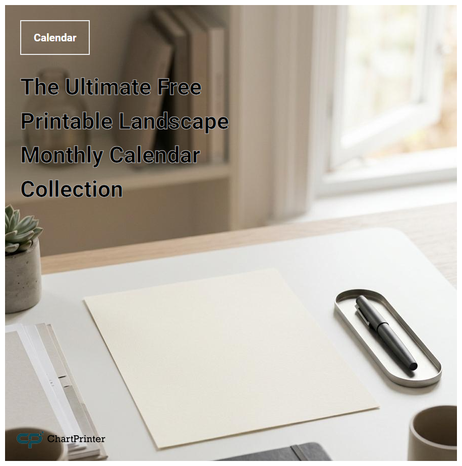 The Ultimate Free Printable Landscape Monthly Calendar Collection