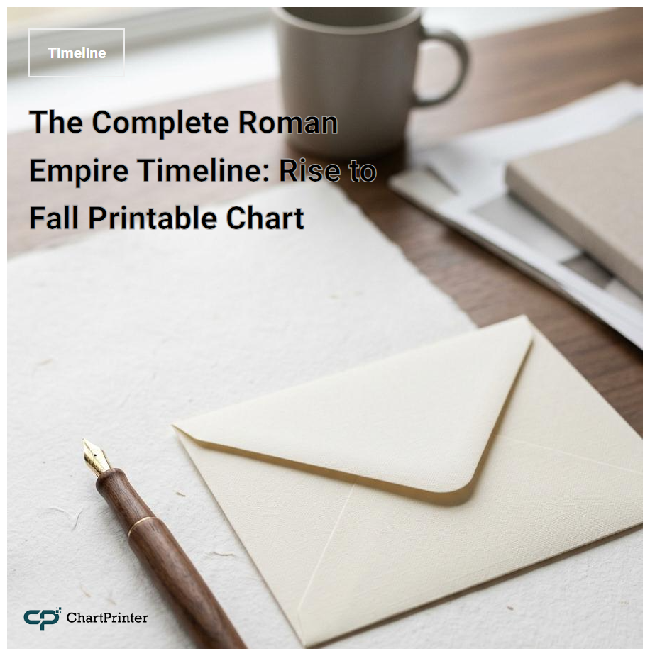 The Complete Roman Empire Timeline: Rise to Fall Printable Chart