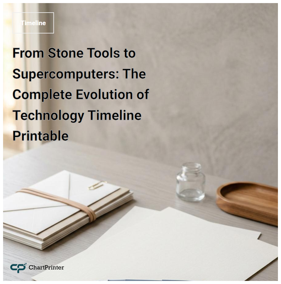 From Stone Tools to Supercomputers: The Complete Evolution of Technology Timeline Printable