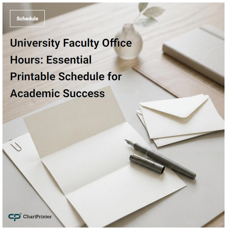 University Faculty Office Hours: Essential Printable Schedule for Academic Success