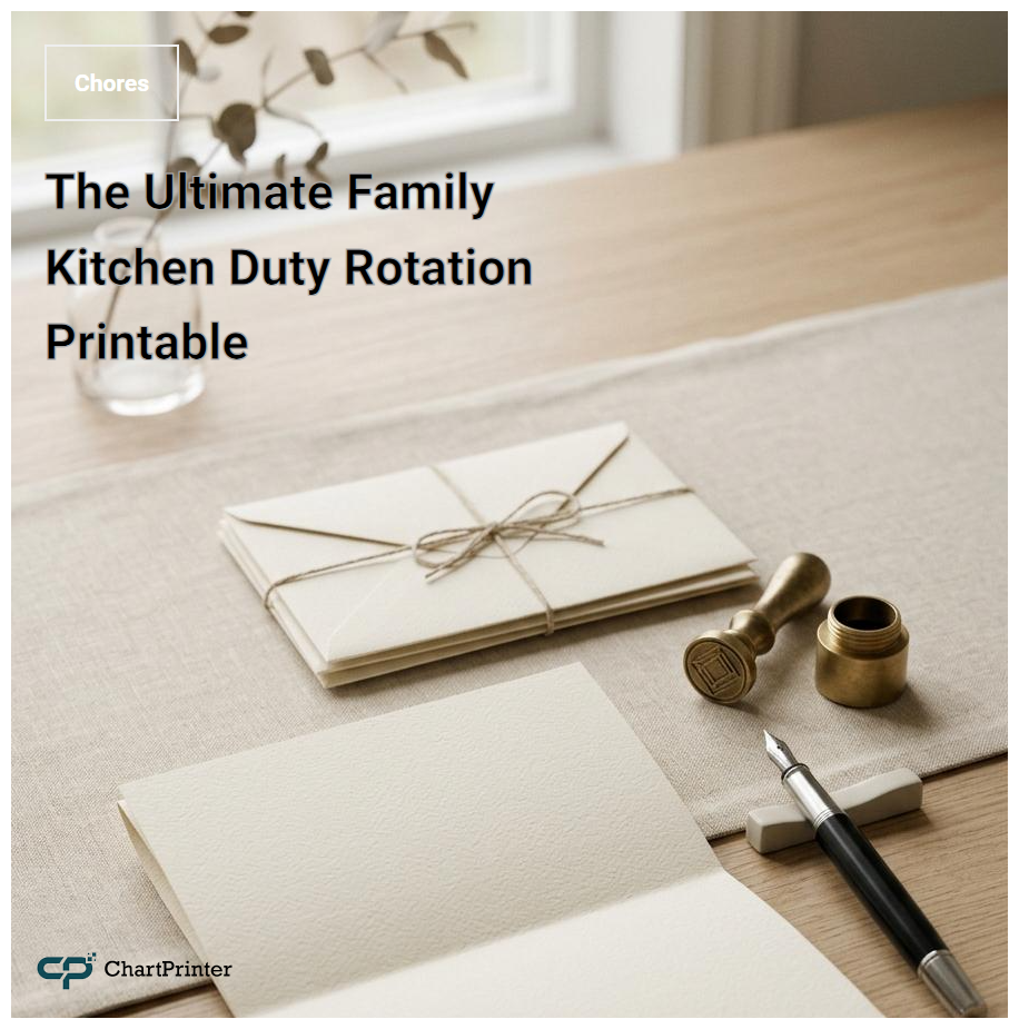 The Ultimate Family Kitchen Duty Rotation Printable