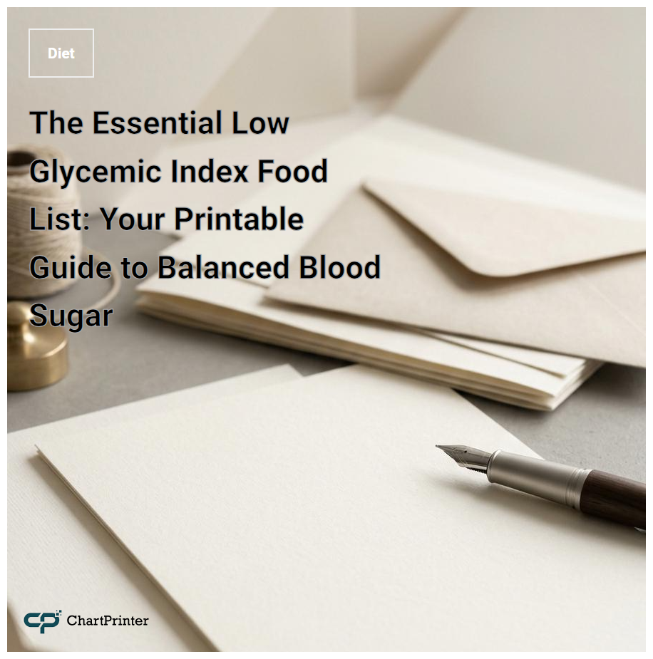 The Essential Low Glycemic Index Food List: Your Printable Guide to Balanced Blood Sugar