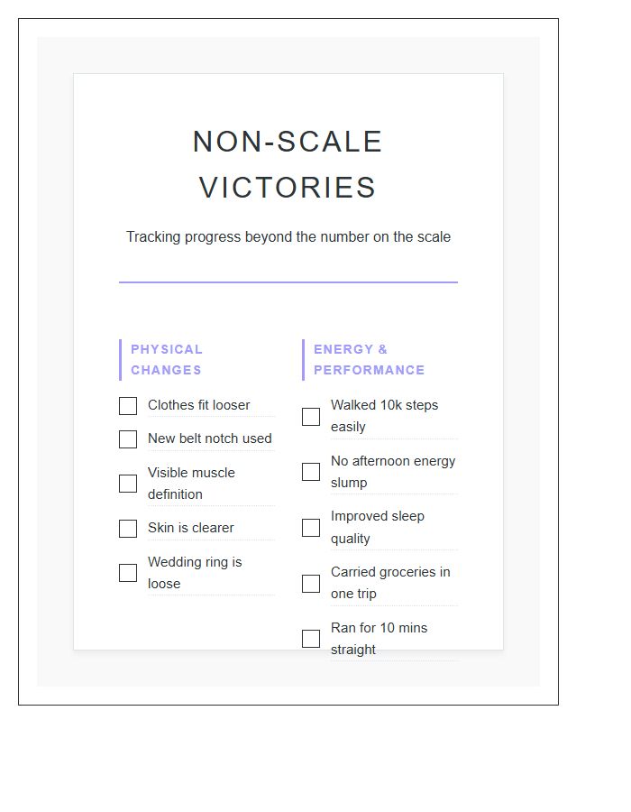 Printable Non Scale Victory Journey Milestone Chart