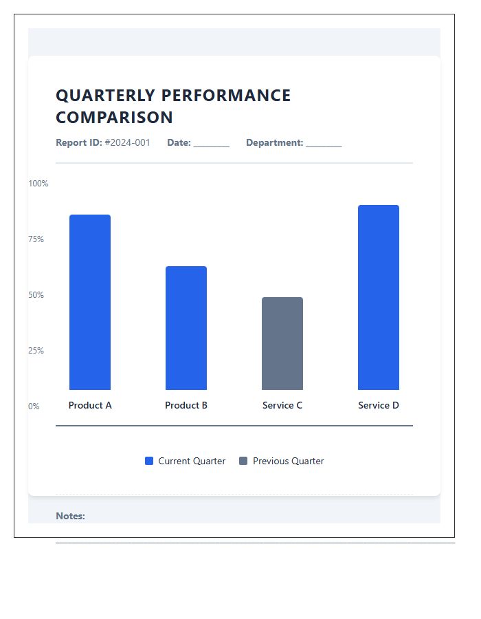 Small Business Printable Bar Graph Comparison Chart