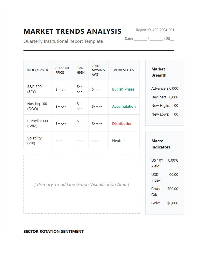 Comprehensive Printable Stock Market Trends Analysis Chart