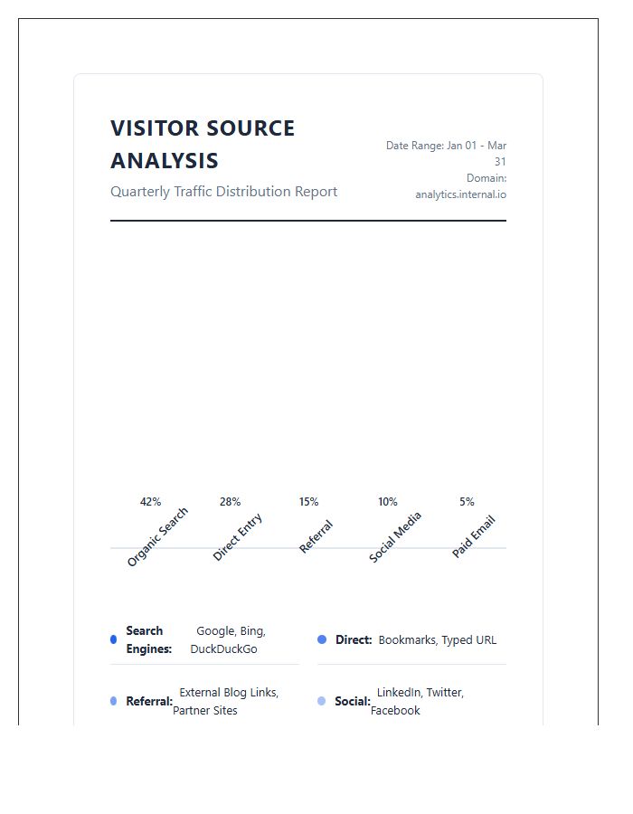 Website Visitor Source Analysis Printable Graph Chart