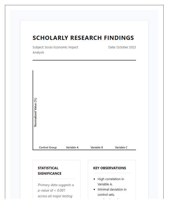 Scholarly Research Findings Printable Graph Chart
