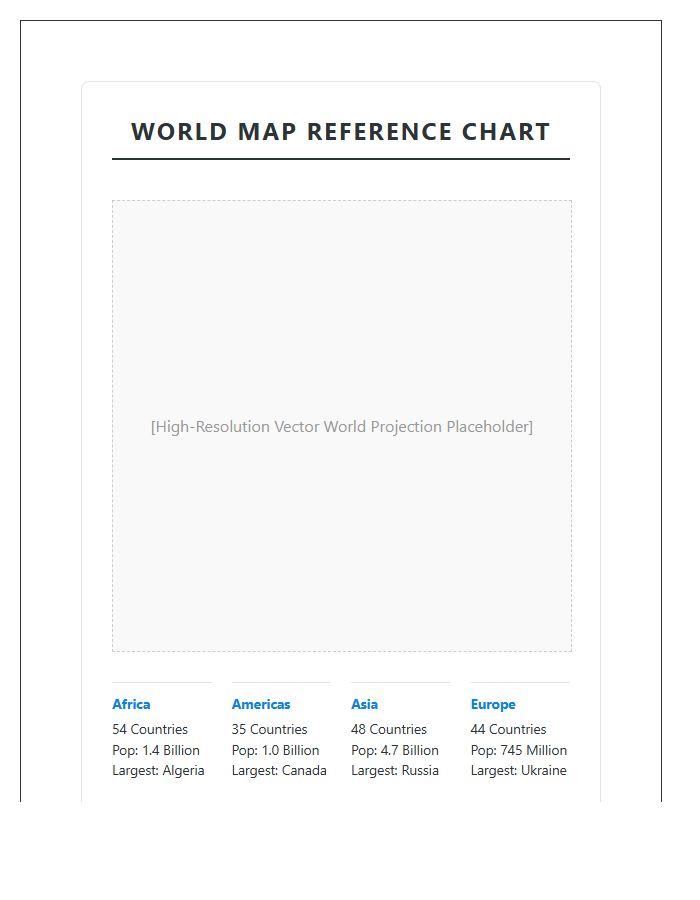 Desktop Printable World Map Reference Chart