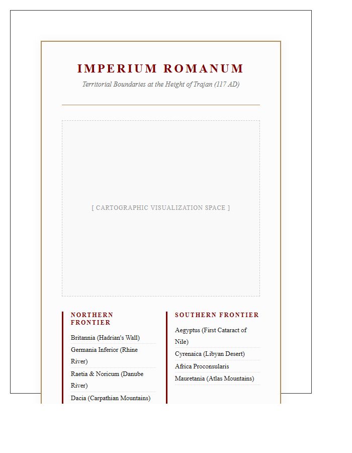 Classical Roman Civilization Boundaries Printable Poster Chart