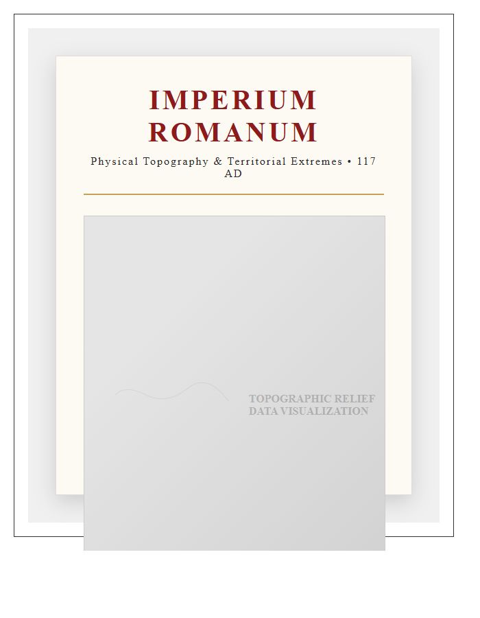 High Resolution Roman Empire Topography Printable Chart