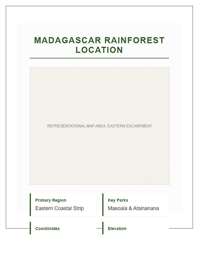 Madagascar Rainforest Location Map Printable Chart