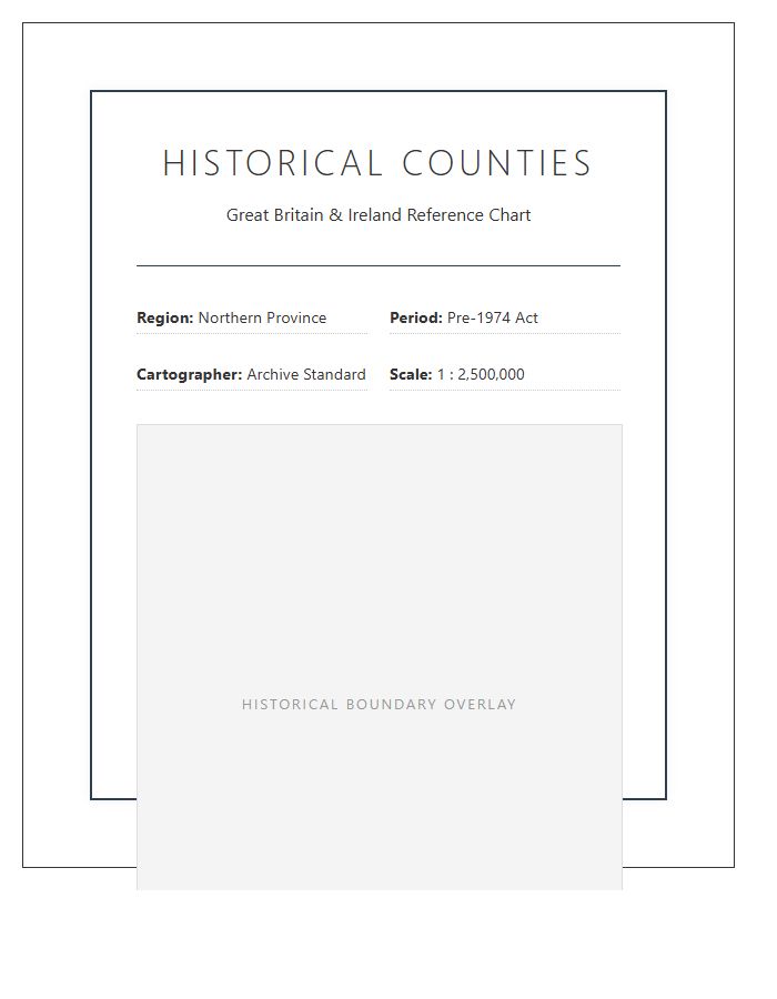 Printable UK Historical County Map Chart