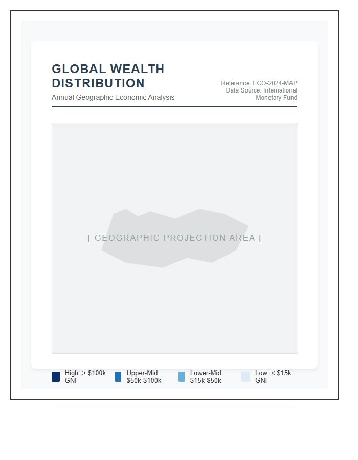 Geographic Wealth Distribution Printable Map Chart