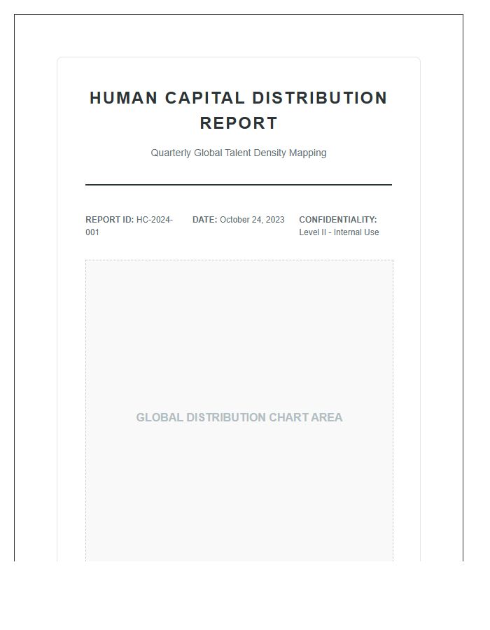 Human Capital Distribution Printable Map Chart