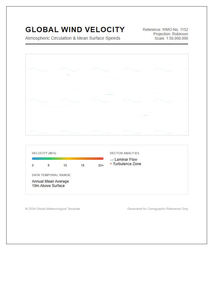 Accurate Printable Global Wind Velocity Map Chart