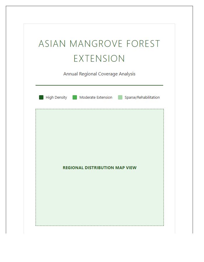 Asian Mangrove Forest Extension Printable Map Chart
