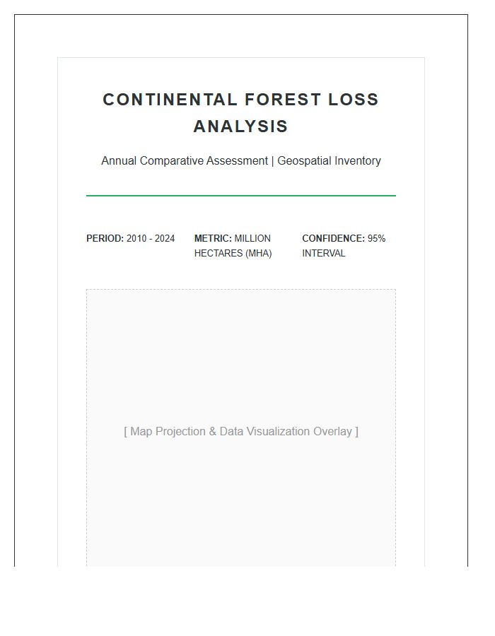 Continental Forest Loss Analysis Printable Map Chart