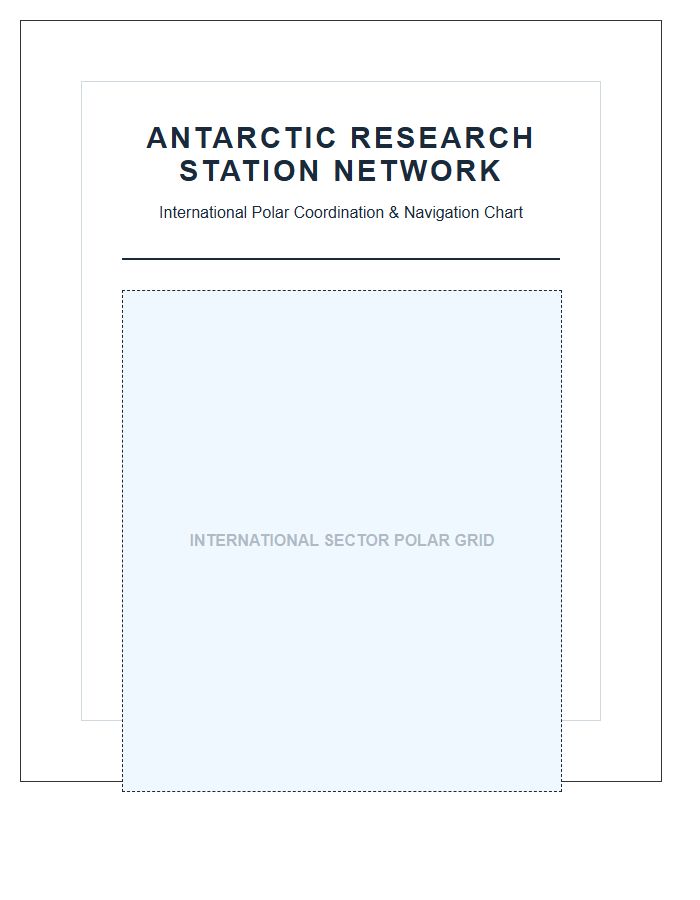Printable Antarctic Research Station International Map Chart