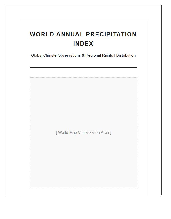 World Climate Rainfall Map Chart Printable
