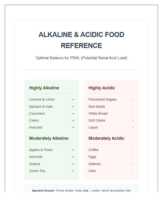 Ph Balance Chart.pdf The Ultimate Printable Alkaline Food Reference Guide: Your Daily pH ...