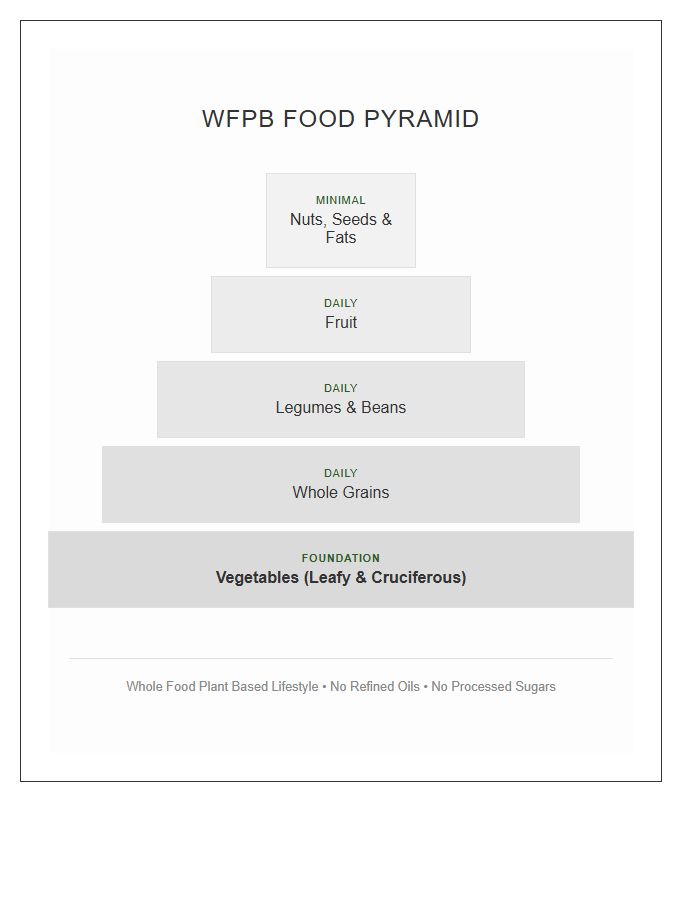 Whole Food Plant Based Food Pyramid Printable Chart
