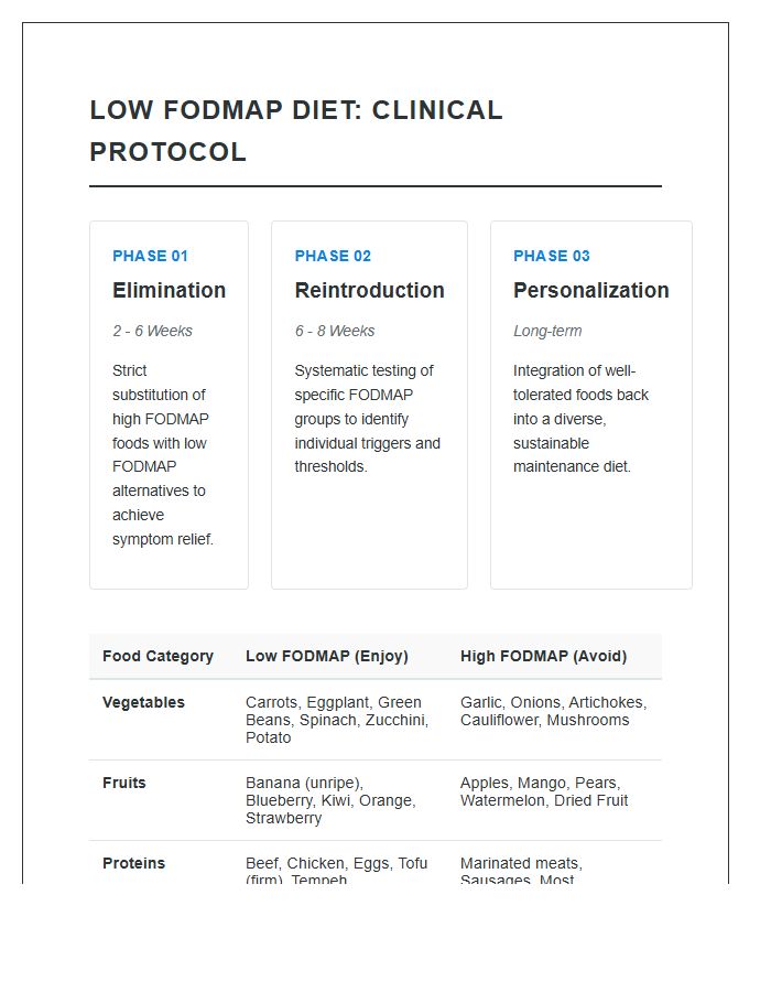 Printable Clinical Low Fodmap Diet Phase Guidelines Chart