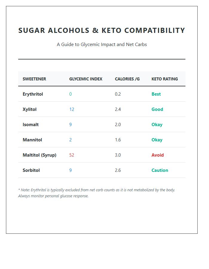 Best Sugar Alcohol For Keto Printable Chart