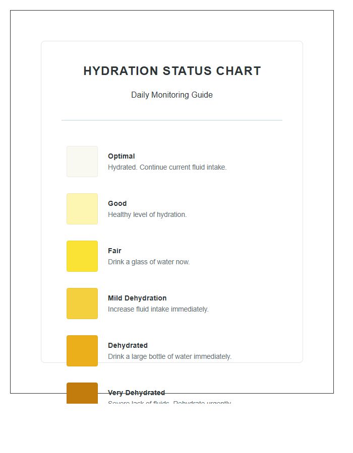 Daily Hydration Status Urine Color Printable Chart