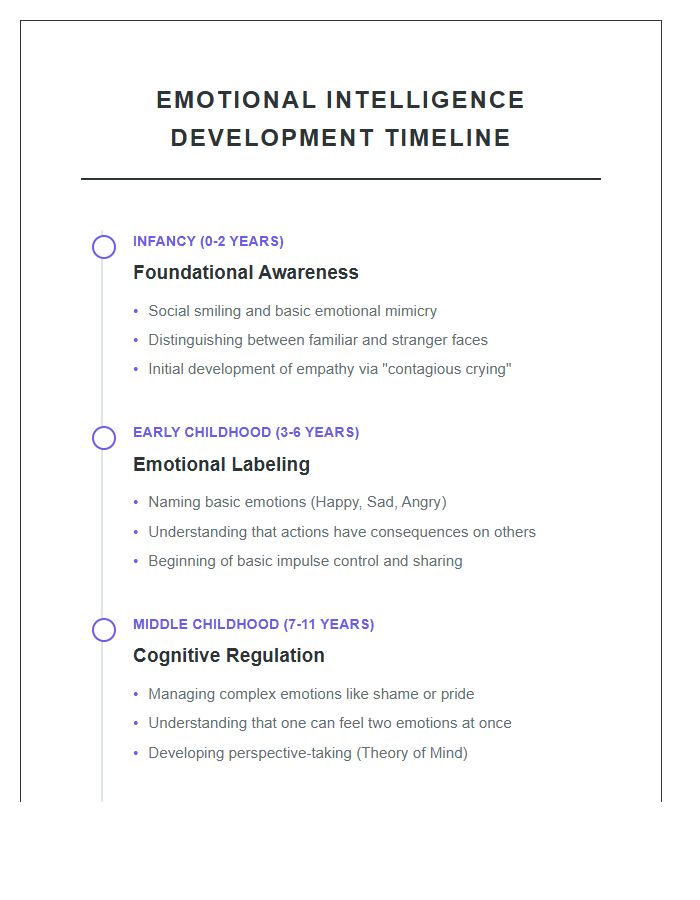 Emotional Intelligence Timeline Printable Chart
