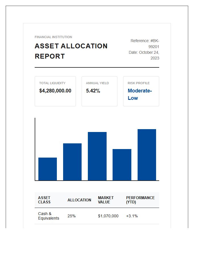 Financial Institution Banking Printable Chart Sketch