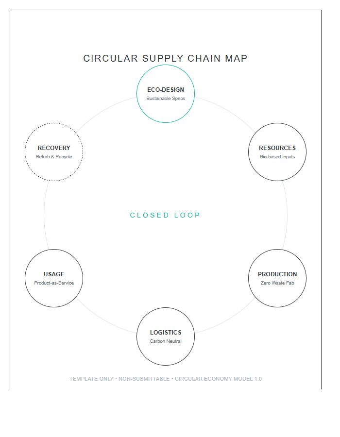 Supply Chain Circular Printable Chart Map