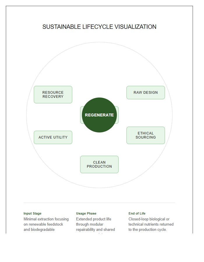 Sustainable System Circular Printable Chart Visualization