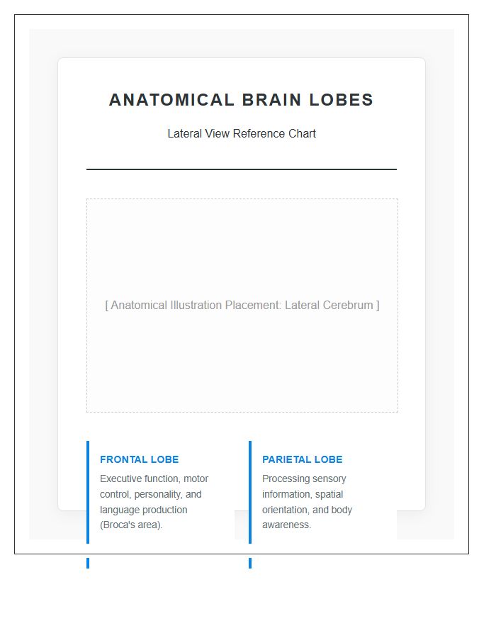 Anatomical Position Brain Lobes Printable Chart