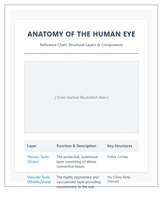 Anatomical Structure Of Human Eye Layers Printable Chart