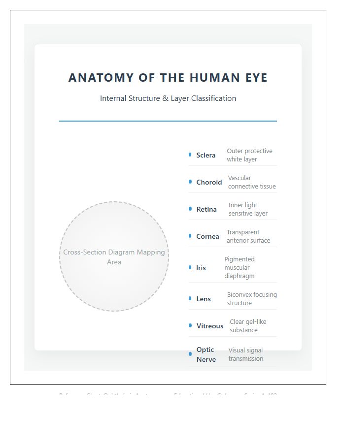 Cross Section Human Eye Anatomy Layers Printable Chart