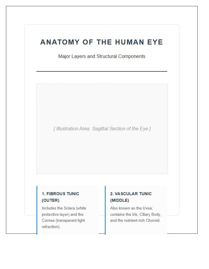 Educational Human Eye Anatomy Layers Printable Chart