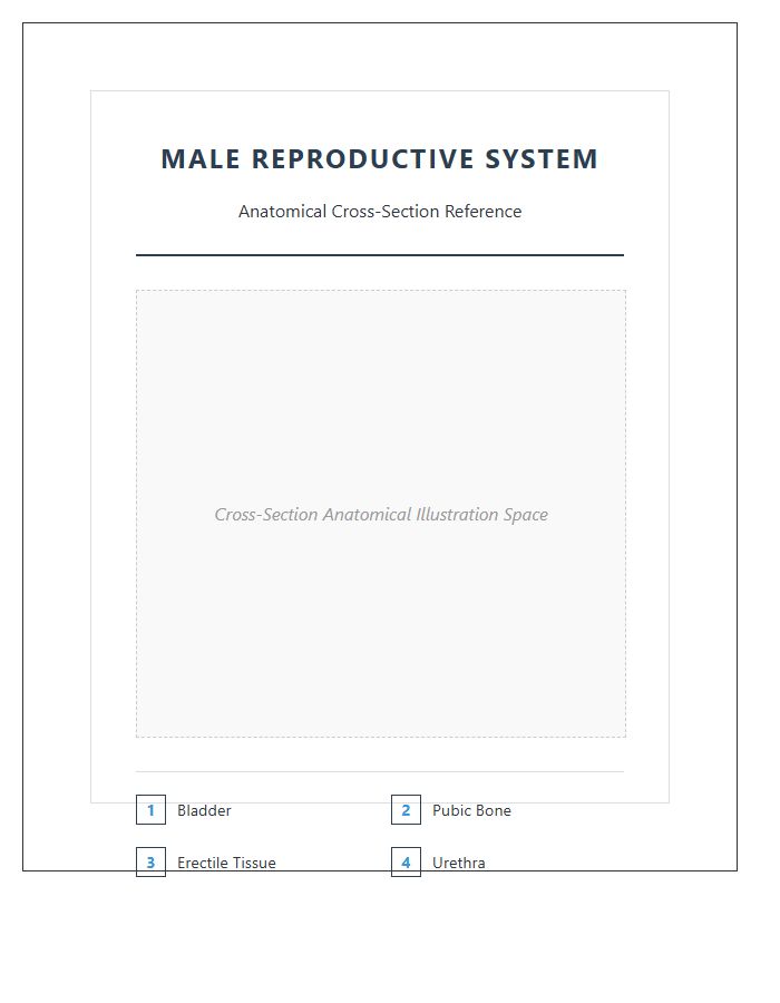 Cross Section Male Reproductive Anatomy Printable Chart