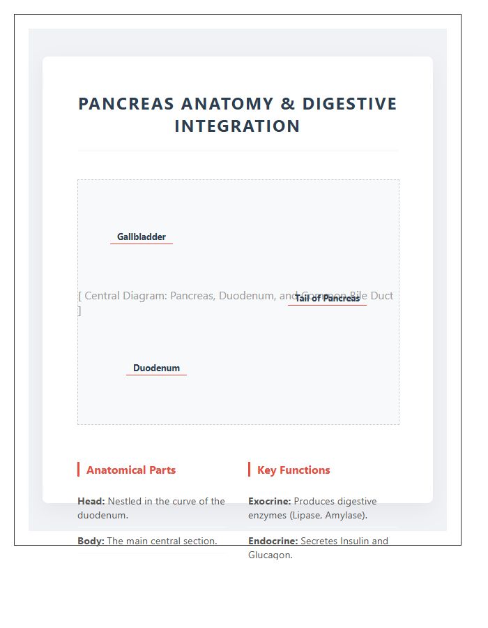 Pancreas Anatomy And Digestive System Printable Chart