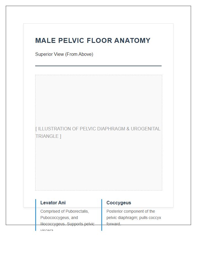 Male Pelvic Floor Muscle Anatomy Printable Chart