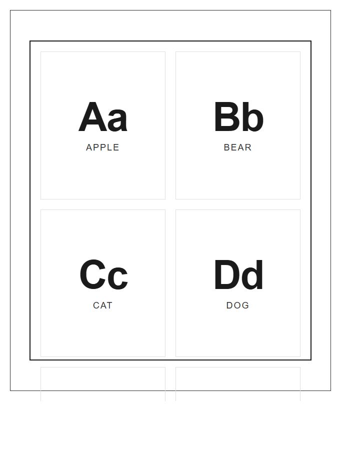 High Resolution Large Format Classroom Printable Alphabet Chart