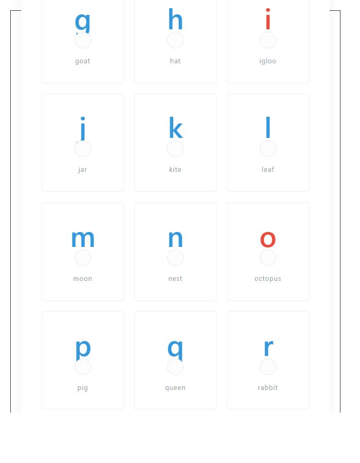 Montessori Education Printable Alphabet Chart Design